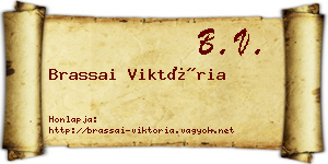 Brassai Viktória névjegykártya